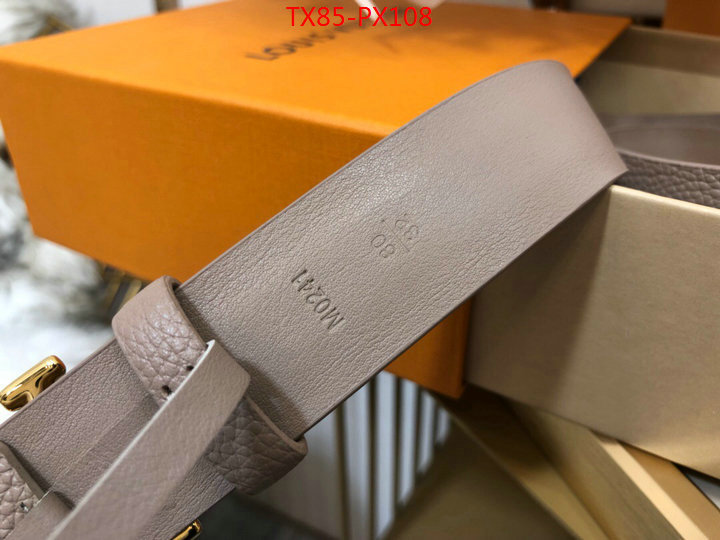 Belts-LV,top perfect fake , ID: PX108,$: 85USD