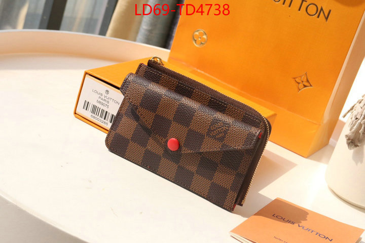 LV Bags(TOP)-Wallet,ID: TD4738,$: 69USD