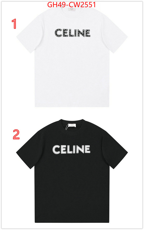 Clothing-Celine,what is a 1:1 replica , ID: CW2551,$: 49USD