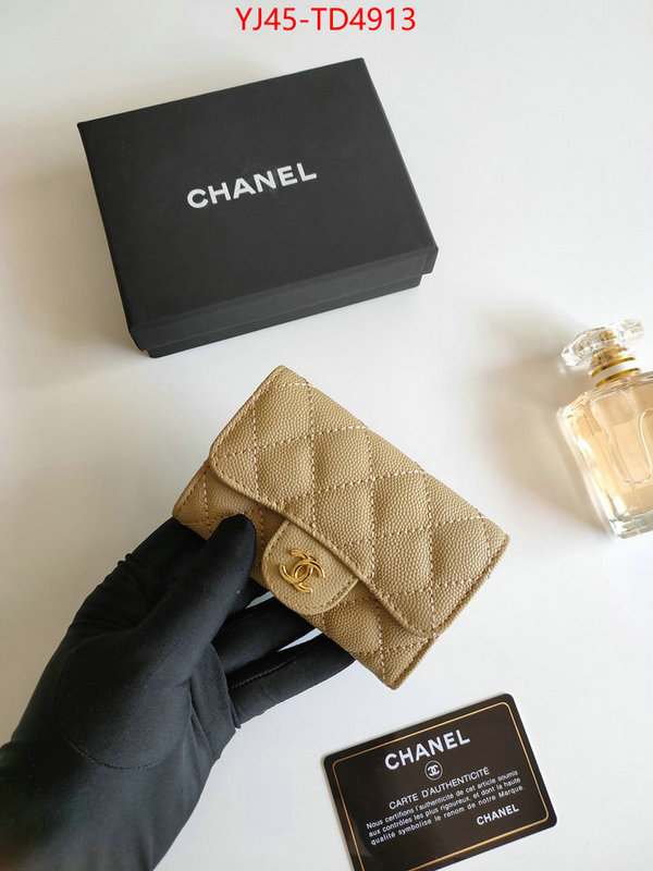 Chanel Bags(4A)-Wallet-,ID: TD4913,$: 45USD