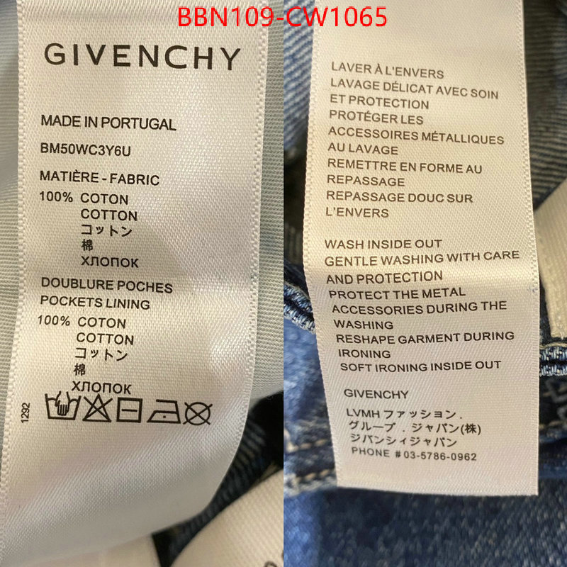 Clothing-Givenchy,replica 2023 perfect luxury ,ID: CW1065,$: 109USD
