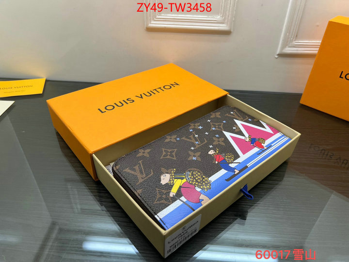 LV Bags(4A)-Wallet,wholesale 2023 replica ,ID: TW3458,$: 49USD