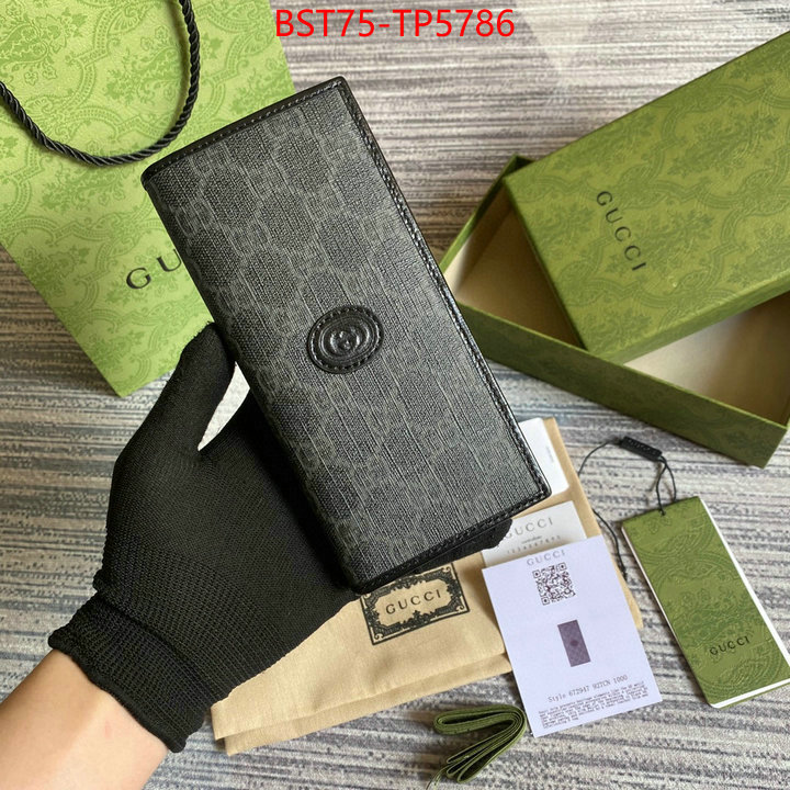 Gucci Bags(TOP)-Wallet-,ID: TP5786,$: 75USD