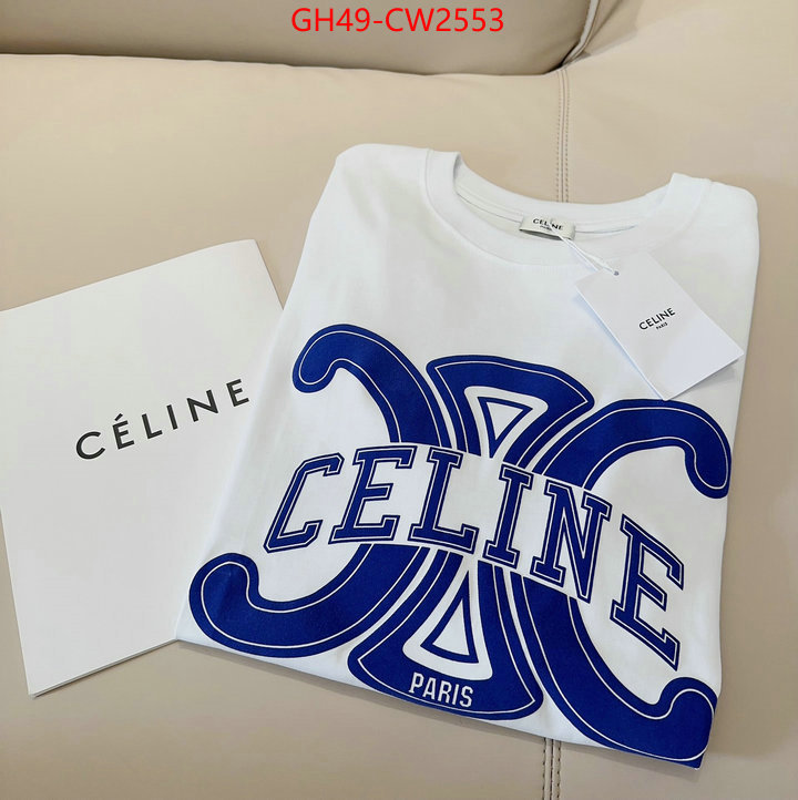 Clothing-Celine,2023 replica wholesale cheap sales online , ID: CW2553,$: 49USD