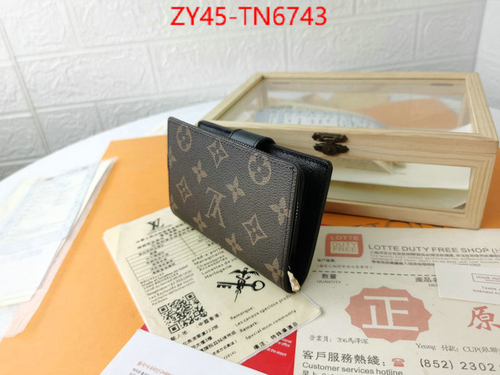 LV Bags(4A)-Wallet,ID: TN6743,$: 45USD