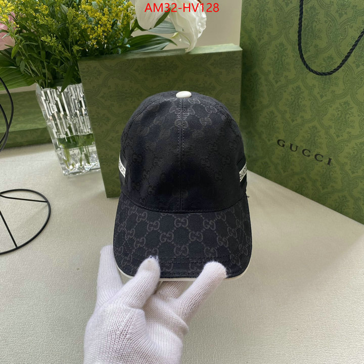 Cap (Hat)-Gucci,high quality 1:1 replica , ID: HV128,$: 32USD