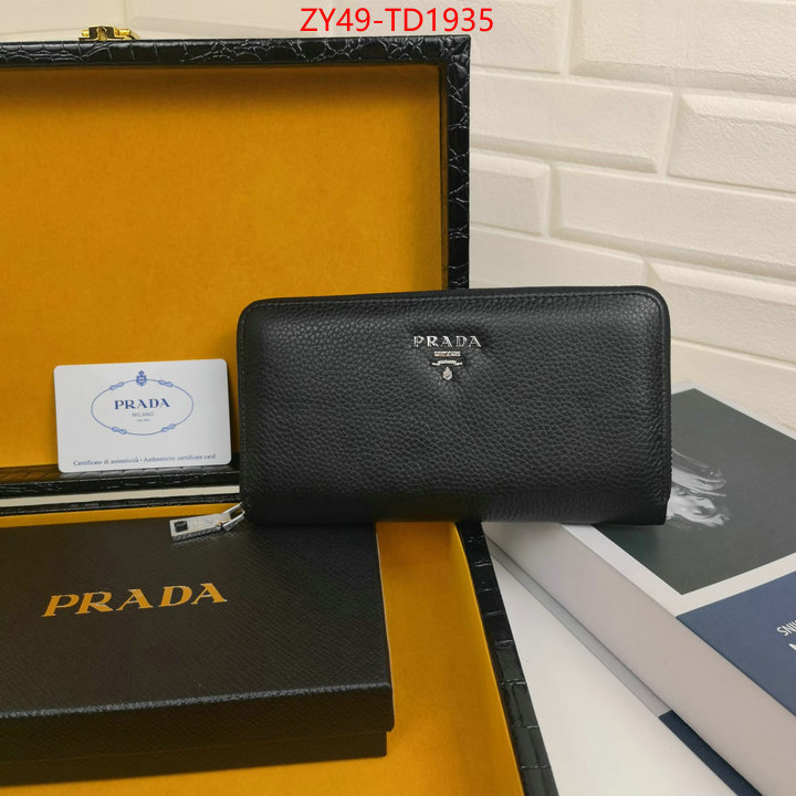 Prada Bags(4A)-Wallet,aaaaa+ replica designer ,ID: TD1935,$: 49USD