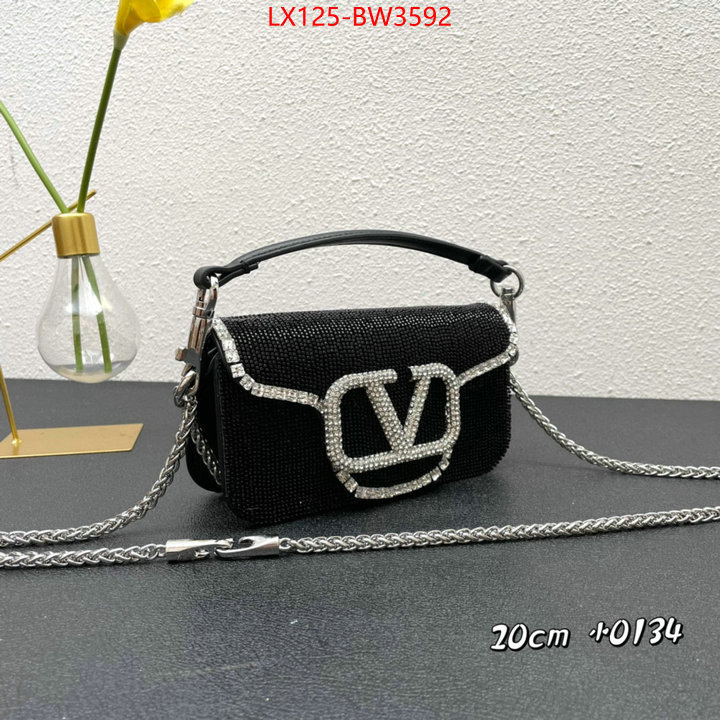 Valentino Bags(4A)-LOC-V Logo ,copy aaaaa ,ID: BW3592,$: 125USD