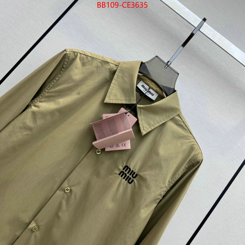 Clothing-MIU MIU,wholesale 2023 replica , ID: CE3635,$: 109USD