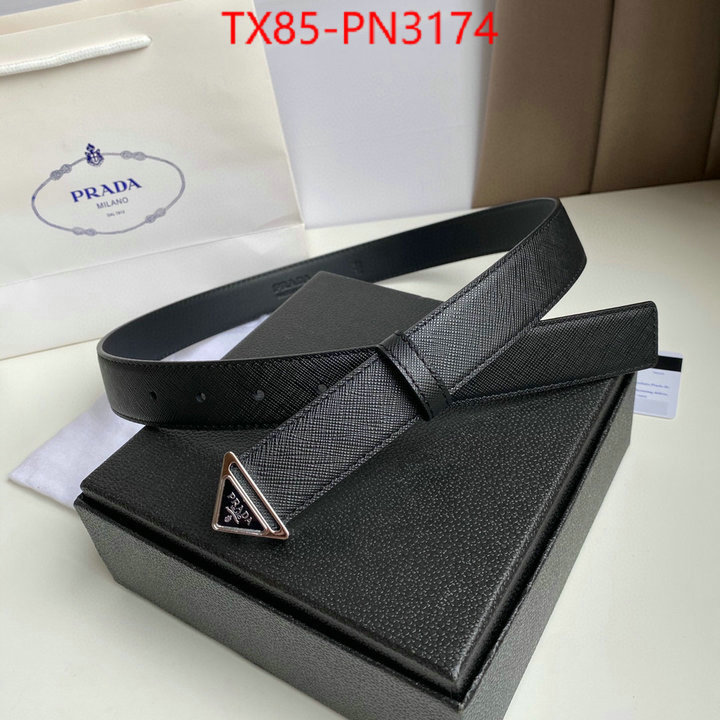 Belts-Prada,designer fashion replica , ID: PN3174,$: 85USD