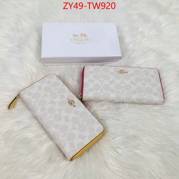 Coach Bags(4A)-Wallet,high quality online ,ID: TW920,$: 49USD