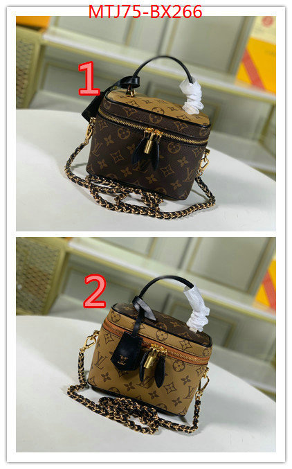 LV Bags(4A)-Vanity Bag-,wholesale ,ID: BX266,$: 75USD