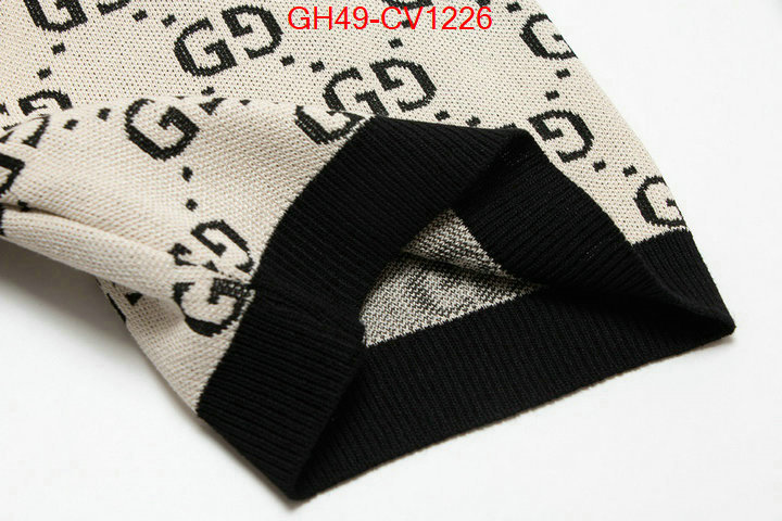 Clothing-Gucci,cheap online best designer , ID: CV1226,$: 49USD