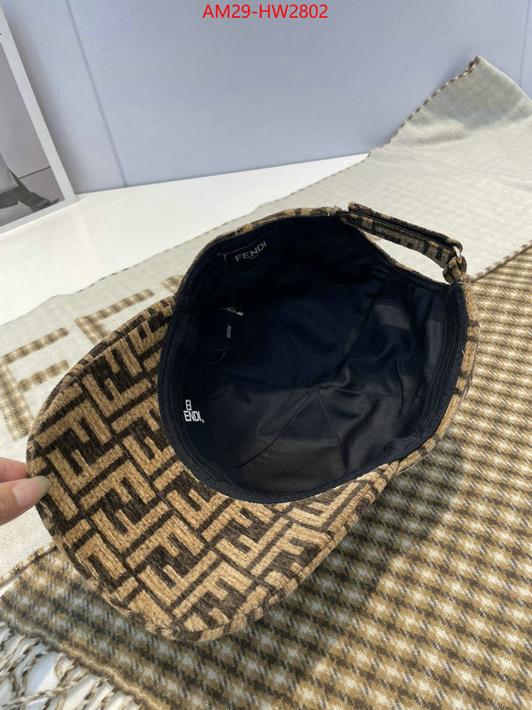 Cap (Hat)-Fendi,fake designer , ID: HW2802,$: 29USD