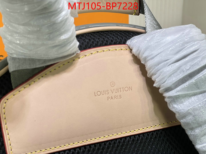 LV Bags(4A)-Backpack-,high quality 1:1 replica ,ID: BP7228,$: 105USD