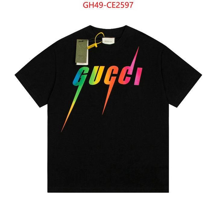 Clothing-Gucci,shop cheap high quality 1:1 replica , ID: CE2597,$: 49USD