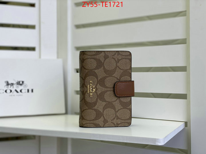 Coach Bags(4A)-Wallet,replica 1:1 ,ID: TE1721,$: 55USD