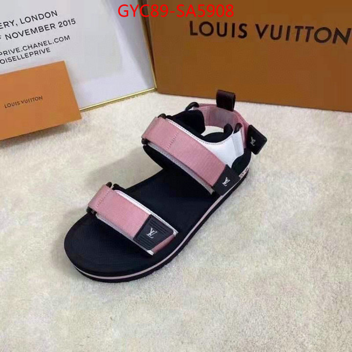 Women Shoes-LV,wholesale imitation designer replicas , ID: SA5908,$: 89USD