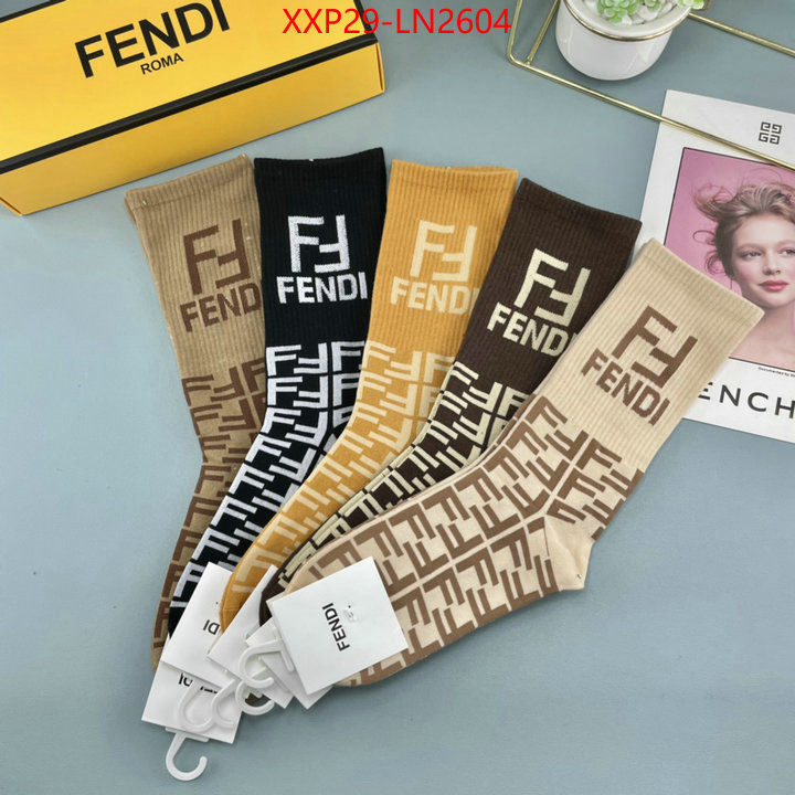 Sock-Fendi,shop the best high quality , ID: LN2604,$: 29USD
