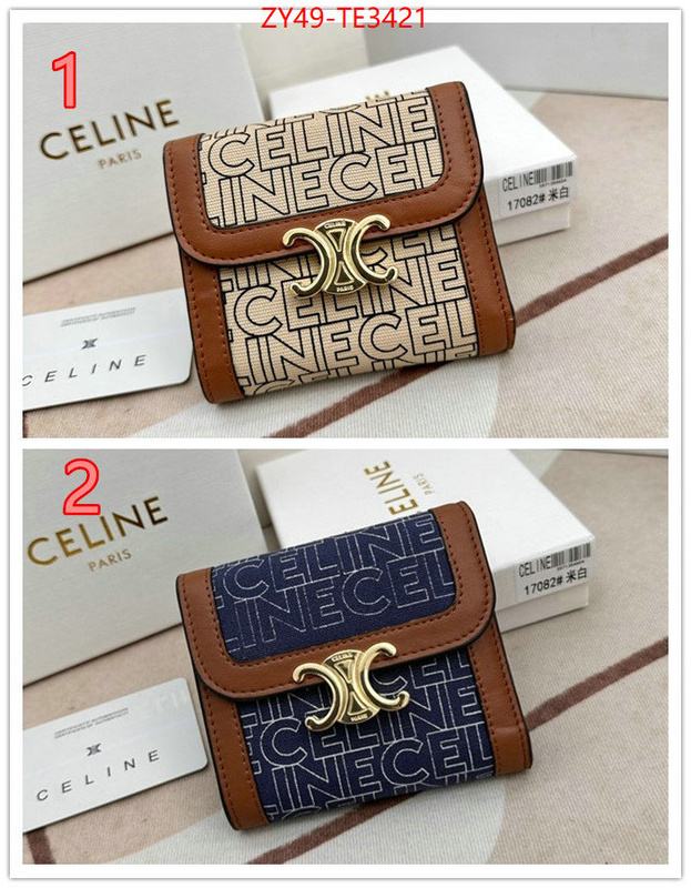 CELINE Bags(4A)-Wallet,fake ,ID: TE3421,$: 49USD