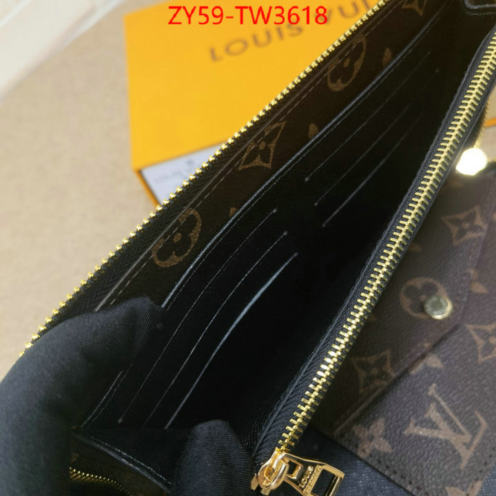 LV Bags(4A)-Wallet,online sales ,ID: TW3618,$: 59USD