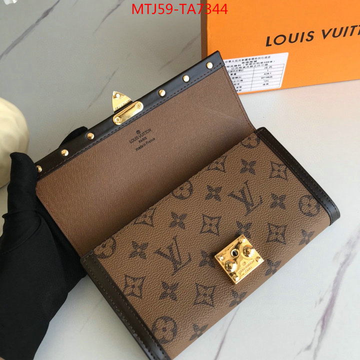 LV Bags(4A)-Wallet,ID: TA7344,$: 59USD