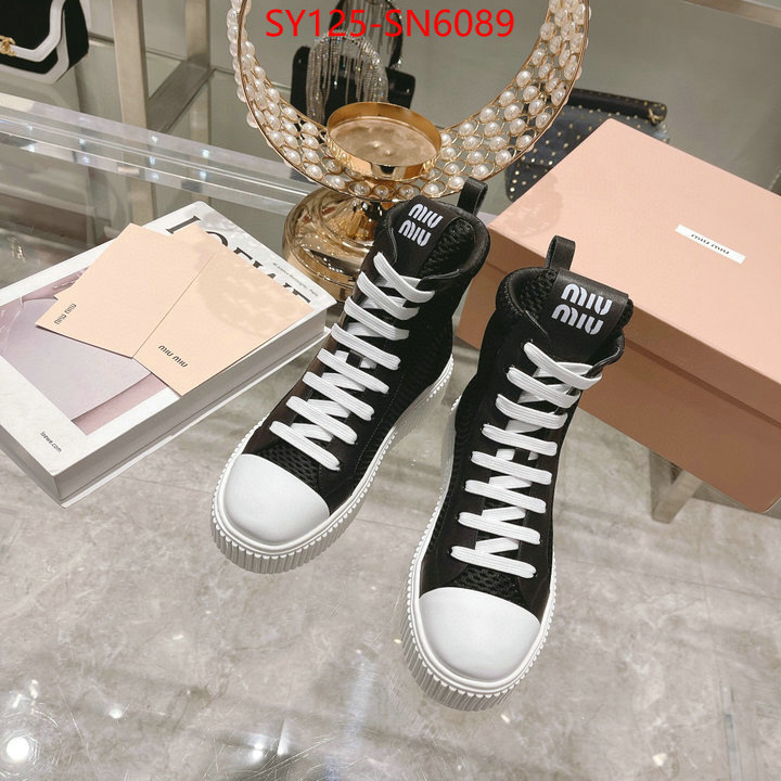 Women Shoes-Miu Miu,7 star quality designer replica , ID: SN6089,$: 125USD