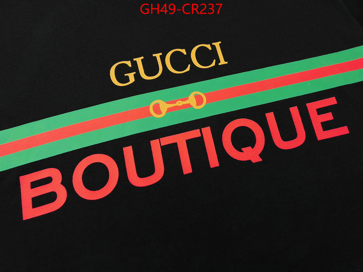 Clothing-Gucci,replica 2023 perfect luxury , ID: CR237,$: 49USD