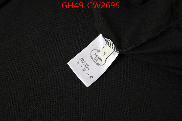 Clothing-Prada,mirror quality , ID: CW2695,$: 49USD