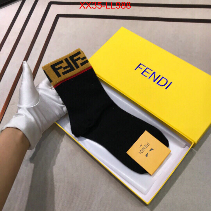 Sock-Fendi,high quality designer , ID: LL988,$:35USD