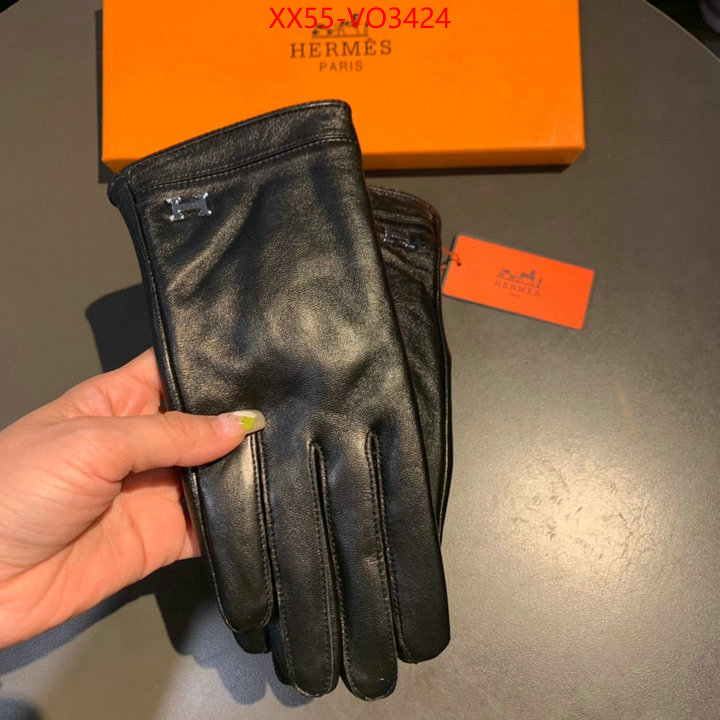 Gloves-Hermes,replica 1:1 , ID: VO3424,$: 55USD