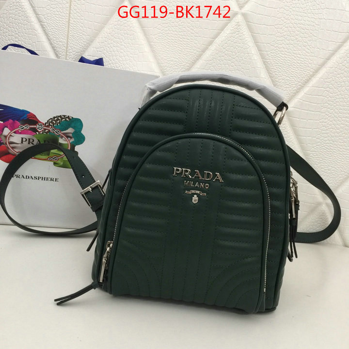 Prada Bags(4A)-Backpack-,from china 2023 ,ID: BK1742,$:119USD