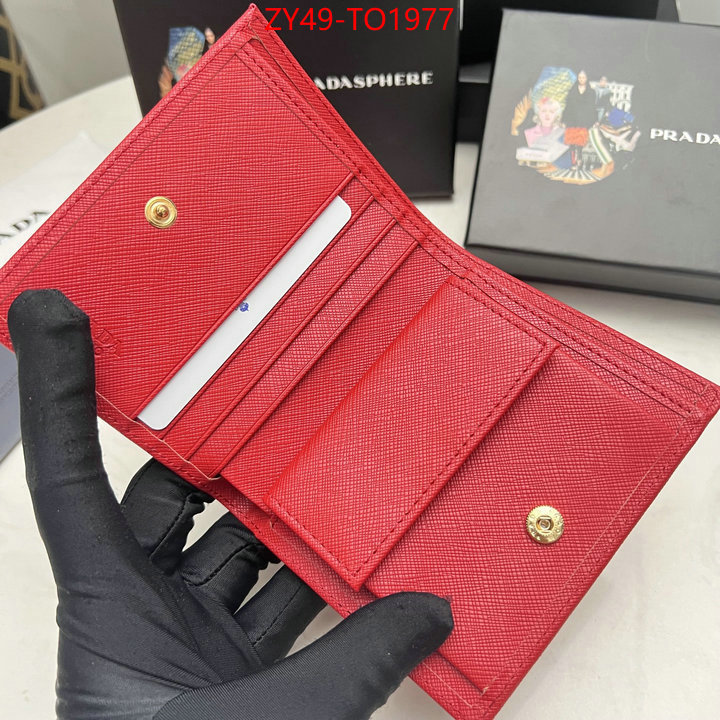 Prada Bags(4A)-Wallet,where quality designer replica ,ID: TO1977,$: 49USD