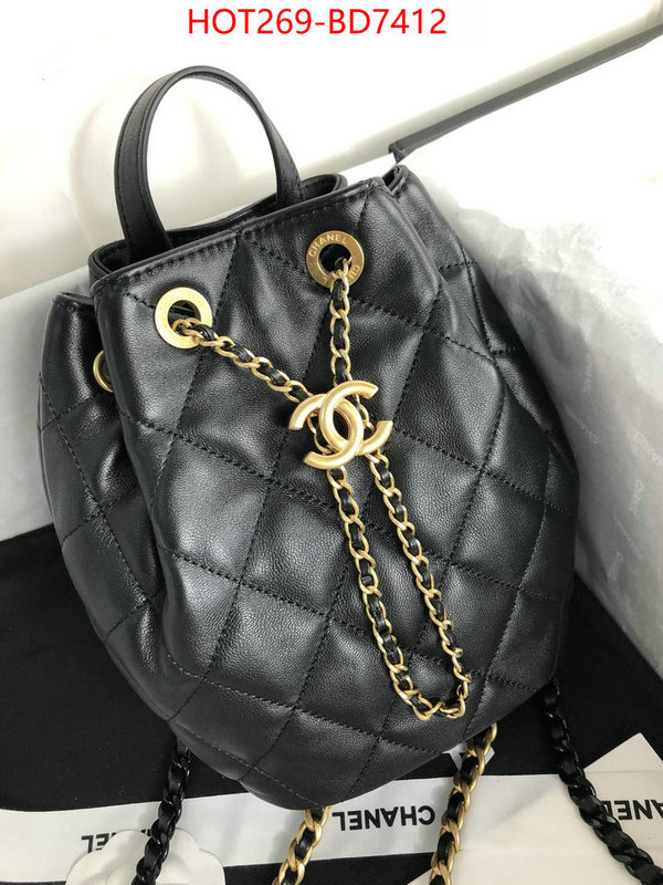 Chanel Bags(TOP)-Backpack-,ID: BD7412,$: 269USD