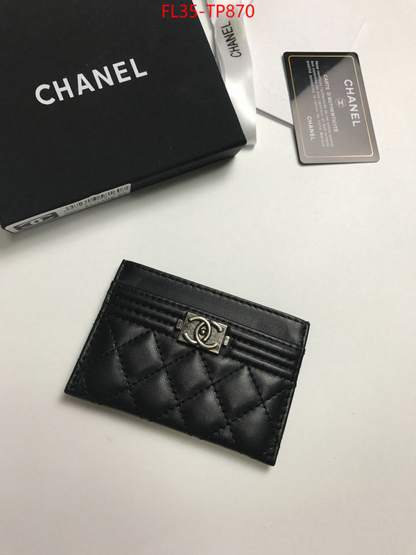 Chanel Bags(4A)-Wallet-,ID: TP870,$: 35USD