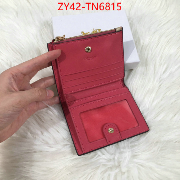 Coach Bags(4A)-Wallet,aaaaa+ class replica ,ID: TN6815,$: 42USD