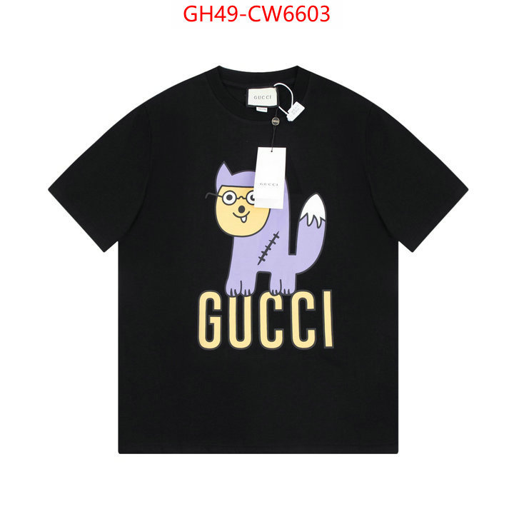 Clothing-Gucci,best luxury replica , ID: CW6603,$: 49USD