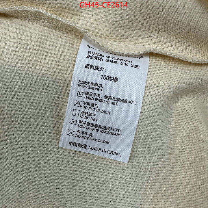 Clothing-Gucci,the top ultimate knockoff , ID: CE2614,$: 45USD