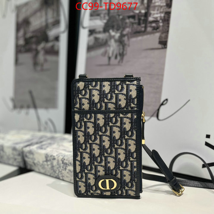 Dior Bags(TOP)-Wallet-,ID: TD9677,$: 99USD