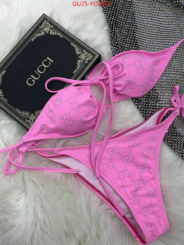 Swimsuit-GUCCI,luxury fake , ID: YO2957,$: 25USD