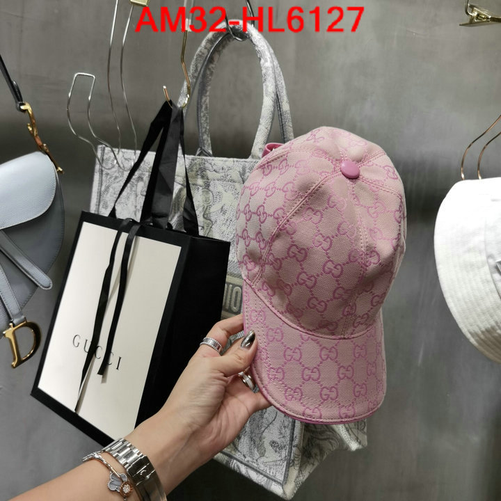 Cap (Hat)-Gucci,aaaaa quality replica , ID: HL6127,$: 32USD