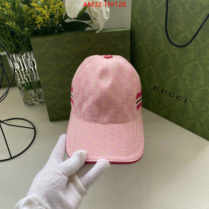 Cap (Hat)-Gucci,high quality 1:1 replica , ID: HV128,$: 32USD