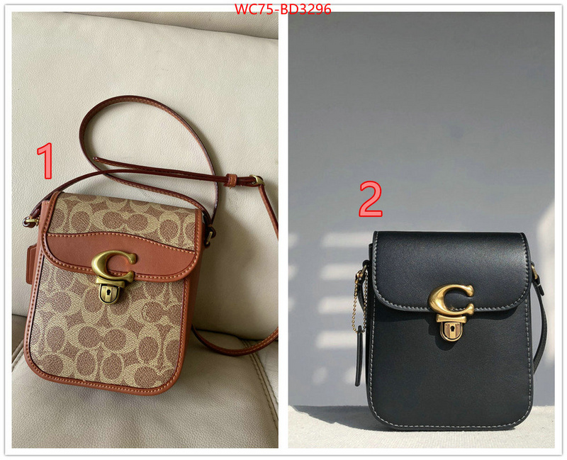 Coach Bags(4A)-Diagonal,best wholesale replica ,ID: BD3296,$: 75USD