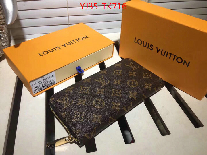 LV Bags(4A)-Wallet,ID: TK716,$:35USD