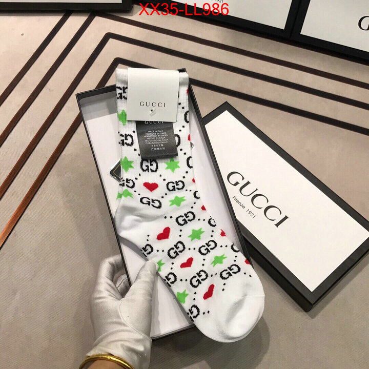 Sock-Gucci,fake cheap best online , ID: LL986,$:35USD