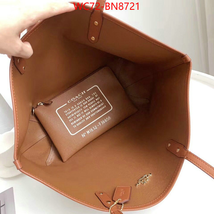 Coach Bags(4A)-Tote-,the highest quality fake ,ID: BN8721,$: 72USD