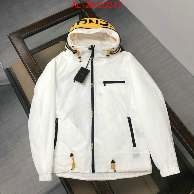 Down jacket Men-Fendi,aaaaa replica , ID: CO317,$: 129USD