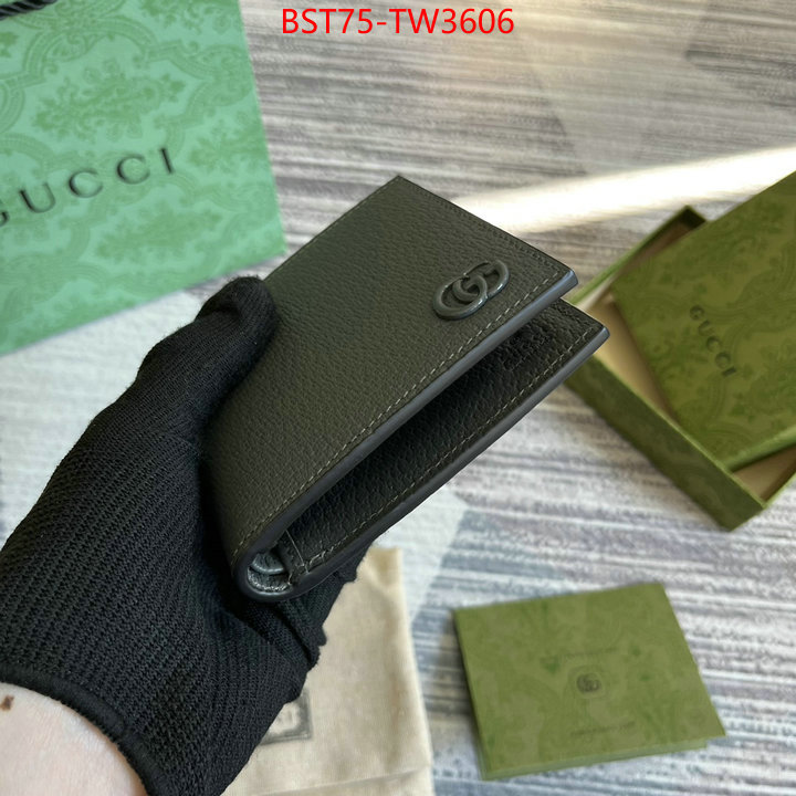 Gucci Bags(TOP)-Wallet-,wholesale imitation designer replicas ,ID: TW3606,$: 75USD
