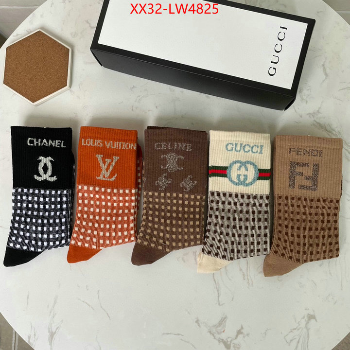 Sock-LV,fake high quality , ID: LW4825,$: 32USD