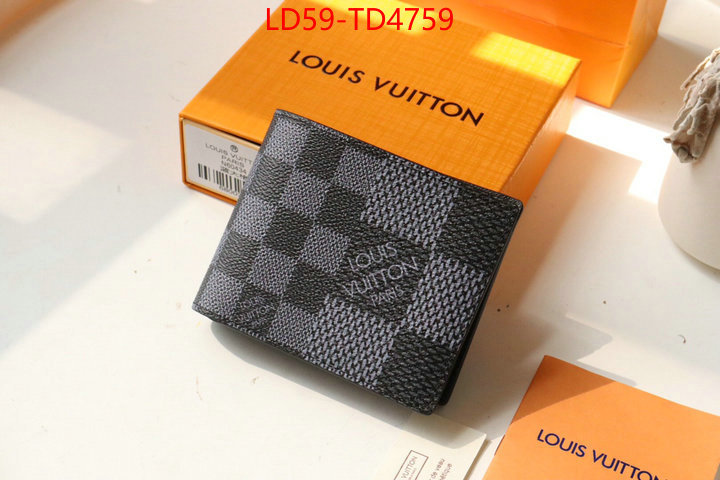 LV Bags(TOP)-Wallet,ID: TD4759,$: 59USD